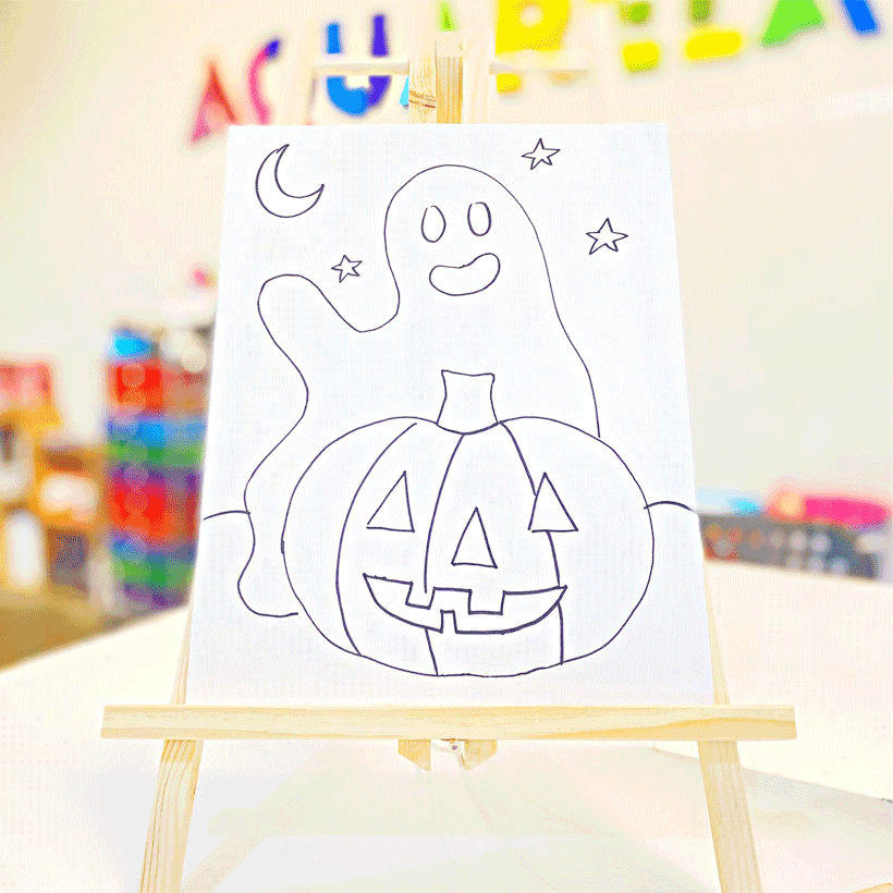 Aquarela Box Pintura - Halloween